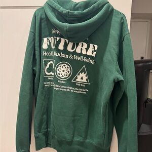 H&M Forest Green Relaxed Hoodie